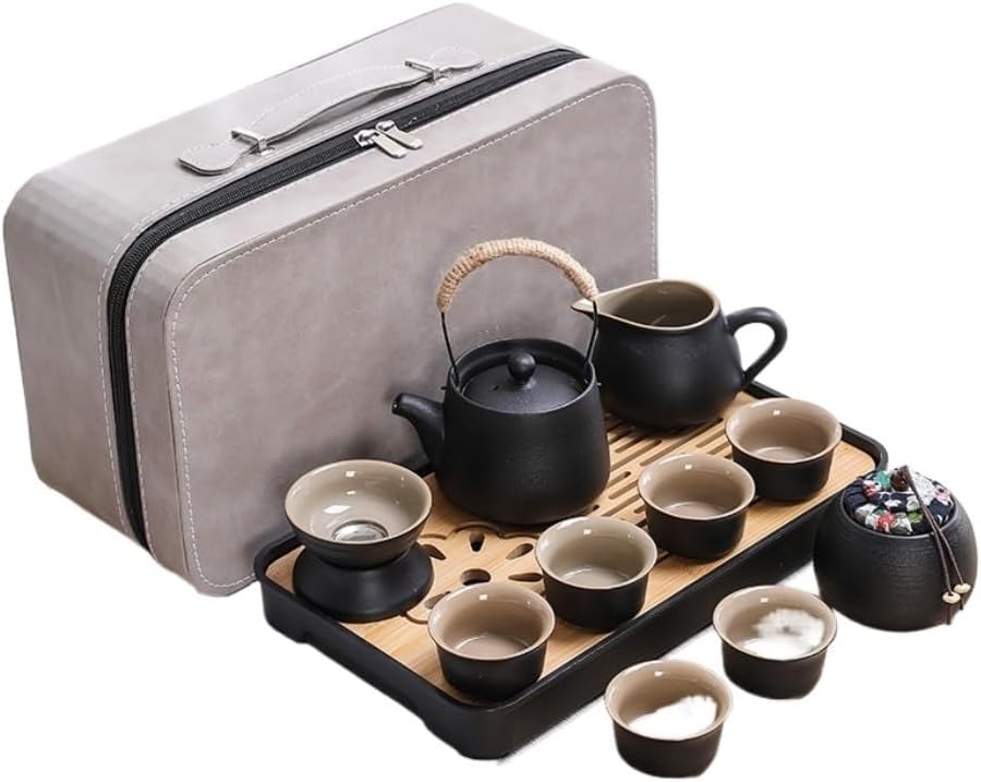 SOTECH ティーセットギフトアウトドア おしゃれ 携帯旅行茶器 木細工