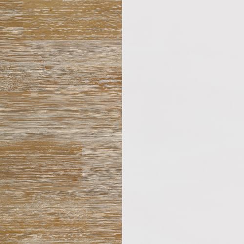 Coaster Home Furnishings - Hollis - Engineered Wood - Square Coffee Table with X-Cross Accents, Lower Shelf and Two-Tone Design - Living Room - 39-Inch - Brown and White - 708098 - Image 9