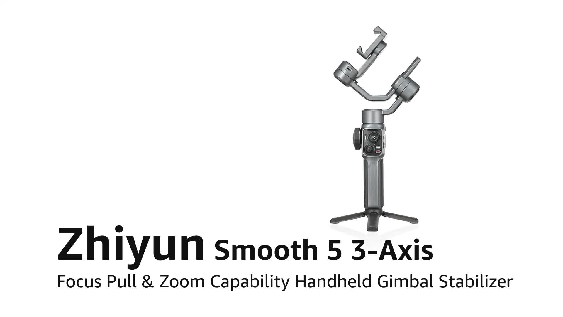 ZHIYUN Smooth 5 3-Axis Focus Pull & Zoom Capability Handheld