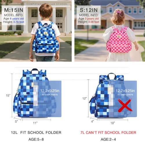 Image of STEAMEDBUN Kids Backpack for Boys Girls 5-8, 15inch Girls Boys Backpacks Kindergarten