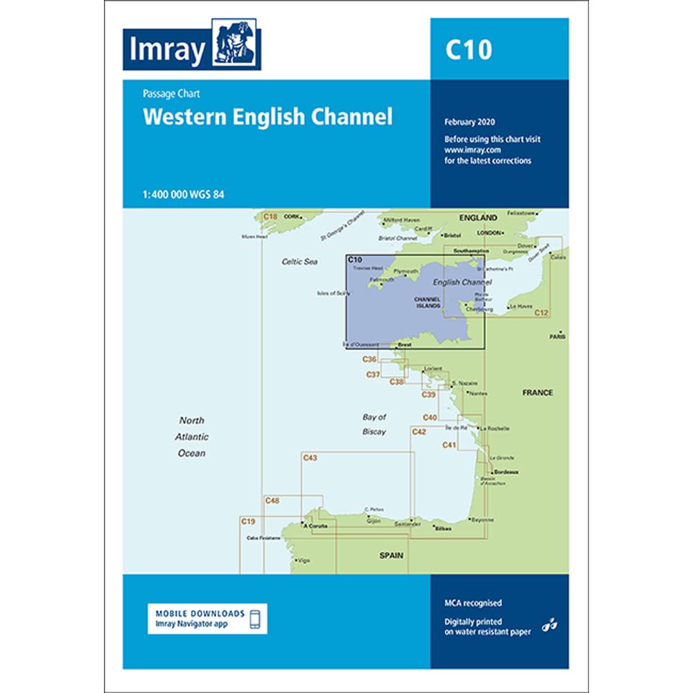 Imray Chart C10: Western English Channel Passage Chart (C Charts): 10