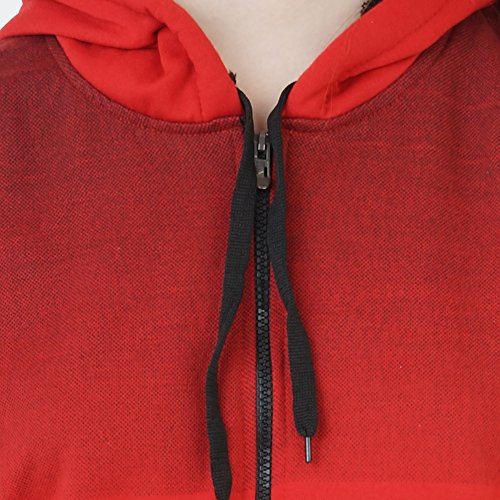 Image of AHHAAAA Women's Cotton Zipper Hooded Hoodies Sweatshirt