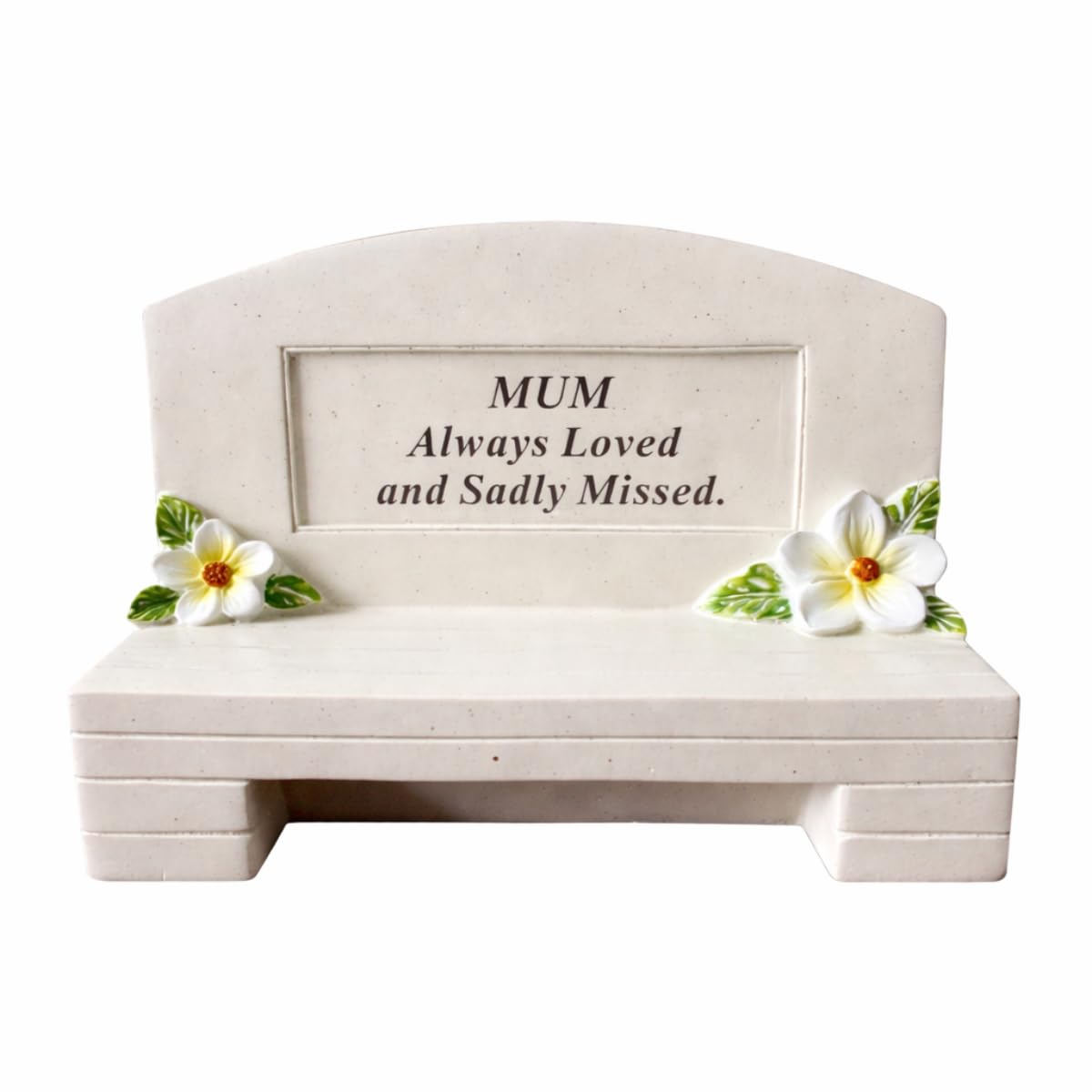 Yöl Beige Mum Memorial Bench Ornament 17X13x7cm Graveside Memorial Plaque Always Loved Sadly Missed Garden Grave Decoration Remembrance Ornament Sympathy Gift For Loss Of Mum