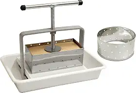 Prensa Industrial Para Queijo Aço Carbono Inox E Cinza Malta