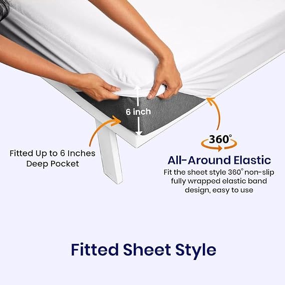 Niimo Boating Bed Sheet Set - 800TC Egyptian Cotton Universal AFT Berth The Best Boat AFT Berth Bedding Fits Mattresses up to 6 Depth - Chocolate Solid