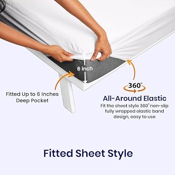 Niimo Boating Bed Sheet Set - 800TC Egyptian Cotton Universal AFT Berth The Best Boat AFT Berth Bedding Fits Mattresses up to 6 Depth - Chocolate Solid
