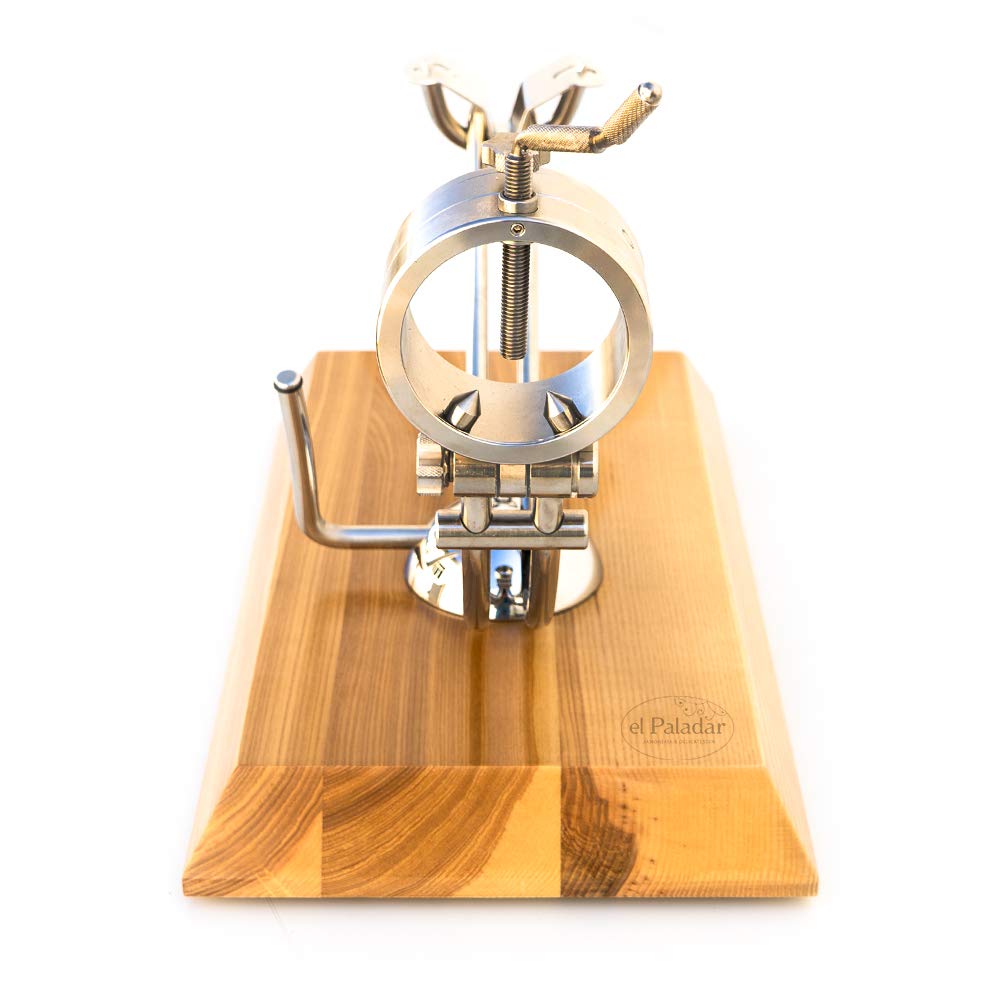 Jamonero Afinox Primus con base de madera de fresno – soporte profesional para corte de jamón con diseño elegante y máxima estabilidad