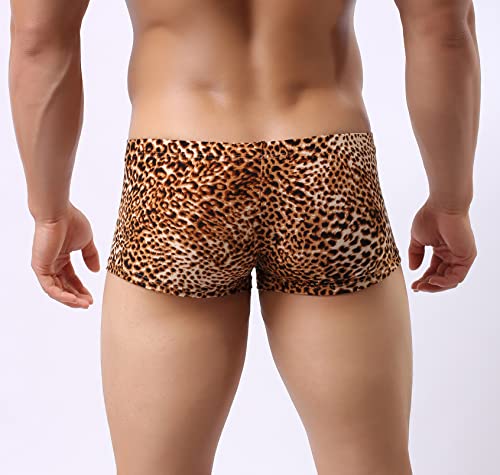 Mens Sexy Boxer Briefs Underwear Low Rise Breathable Men Trunks Shorts Underpants4