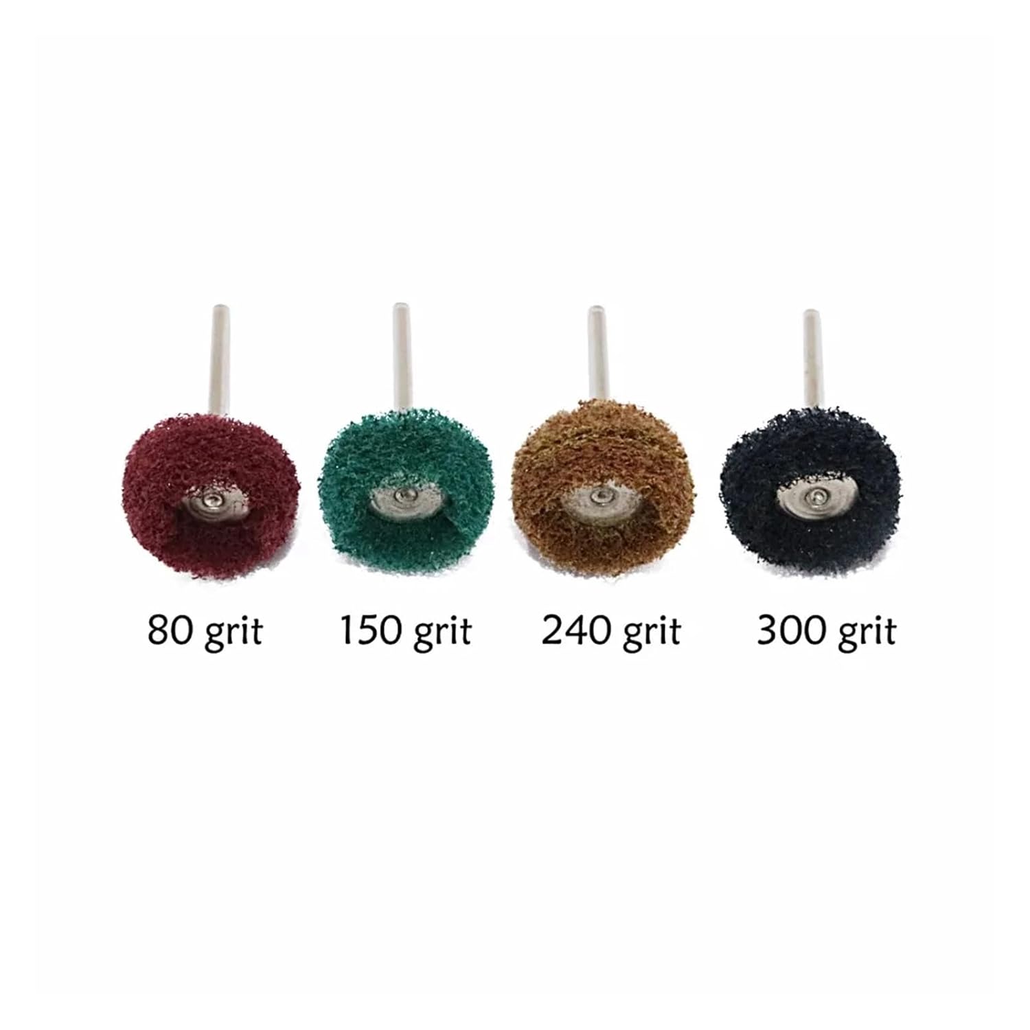 40pcs of 2.35mm/3mm Shank Nylon Fiber Buffing Wheel Scouring Pad Grinding Head T Shape Mini Drill Abrasive Brush Polishing(40pcs 2.35mm)