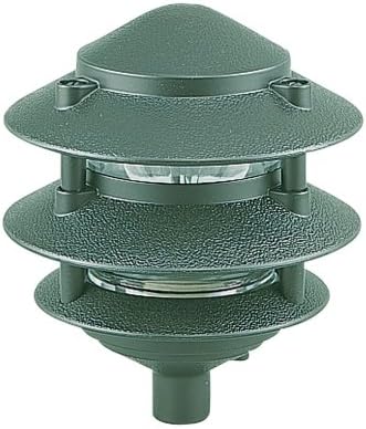 Sea Gull Lighting 9226-95 Single-Light Outdoor Path Fixture with Clear Glass, Emerald Green image 5