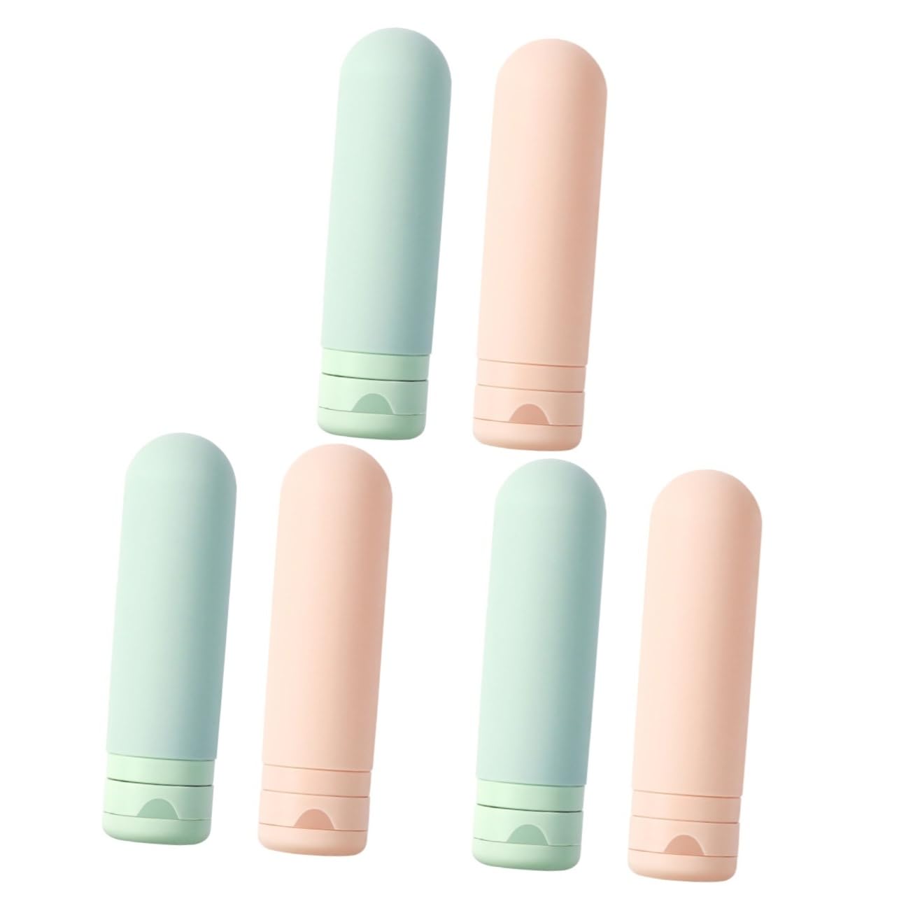 Didiseaon 6pezzi Bottiglie Viaggio Ricaricabili Silicone Da Contenitori Vuoti Per Shampoo e Lozione Impermeabili e Leggeri Perfetti Per Viaggi e Uso Quotidiano