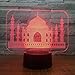 Produktbild Muslim Temple Bunte USB 3D Tischlampe Kinder Spielzeug Geschenk Schlafzimmer Büro Dekoration Schreibtisch Nachtlicht mit/Fernbedienung