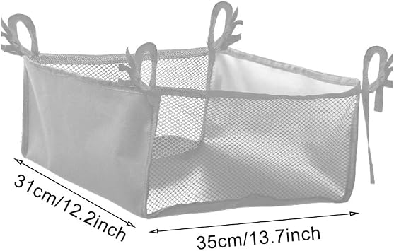 Wheelchair Bag, Rollator Seat Bag, Wheelchair Storage Bag, Side Storage Organizer, Lightweight and Heavy Duty Travel Tote, Under Seat Large Capacity Reusable Backpack Bag