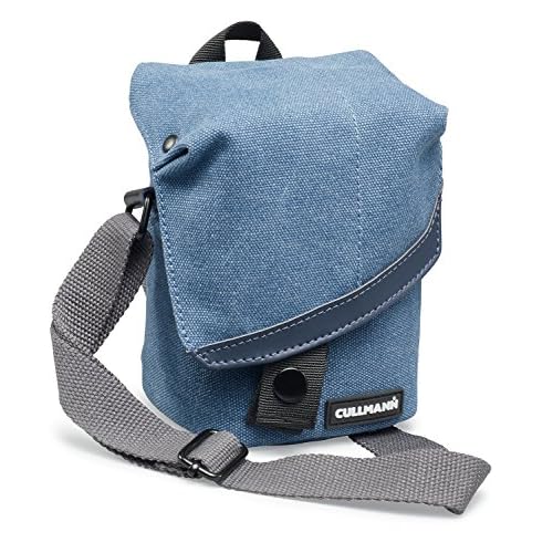 Cullmann MADRID TWO Vario 200 canvas blue Camera bag with shoulder strap for CSC cameras e.g. Canon Powershot G1 X Mark II (up to G3 X) EOS M10, Fuji X100T, Leica X-E, Nikon Coolpix P7800, Olympus Sty