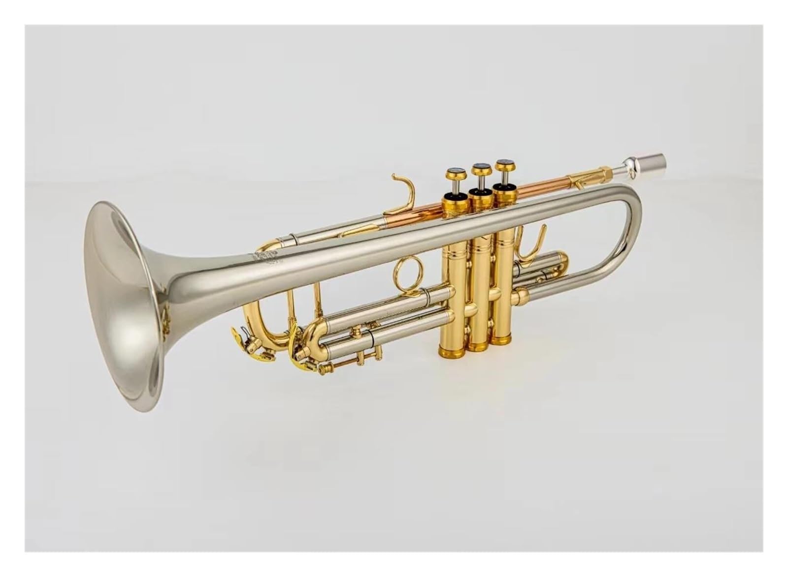 trąbka instrument Profesjonalny instrument mosiężny Bb mały mosiężny posrebrzany z dyszą