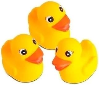 Patinhos De Borracha Para Banho Bebê Com Cheirinho 3 Unidades
