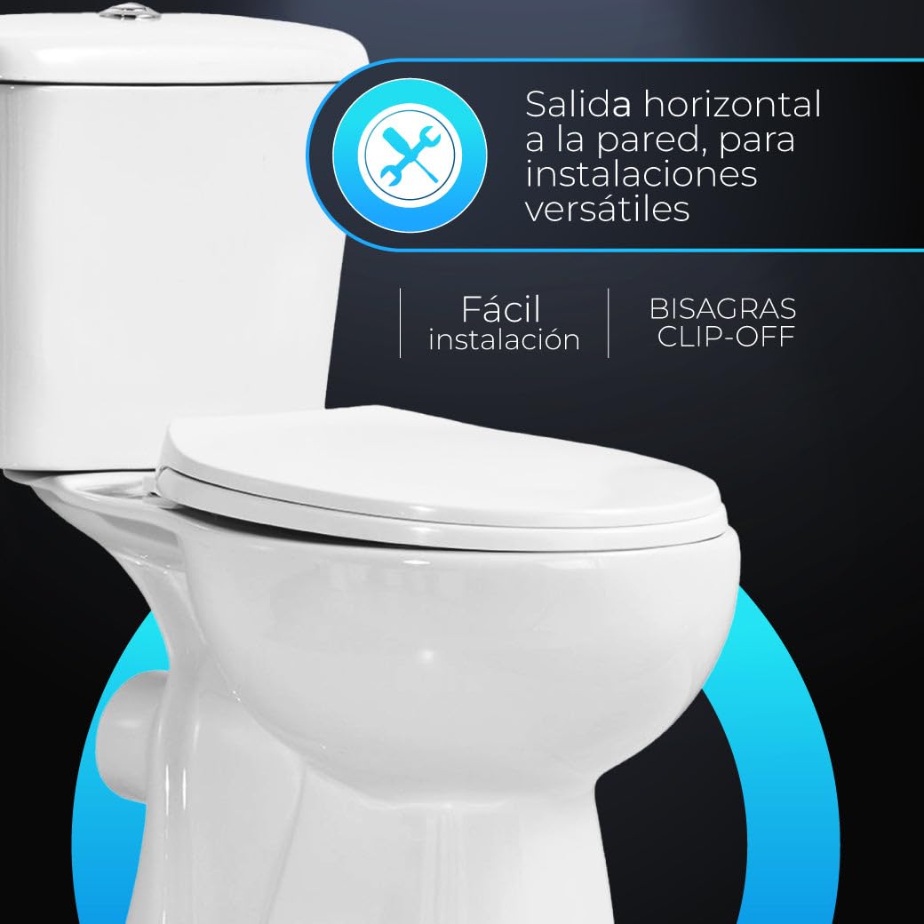 GADIR Inodoro Completo Salida Pared Blanco