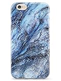 Inspired Cases - Compatible with iPhone 6/6s Case - 3D Textured Protective Phone Case for Apple iPhone 6/6s - Textured Rough Blue Marble