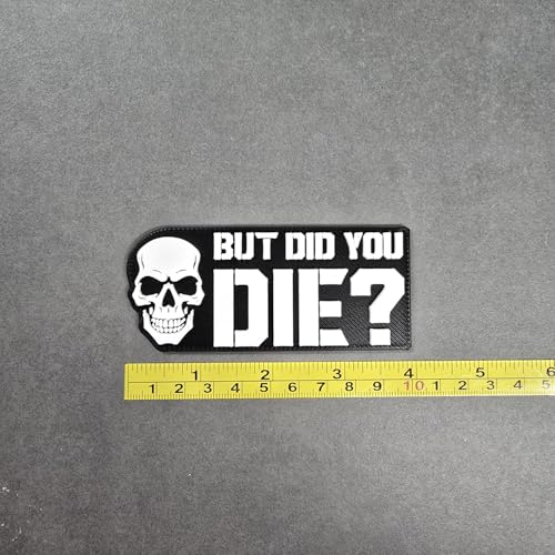 Imán de nevera y casillero con calavera y texto miniatura 6