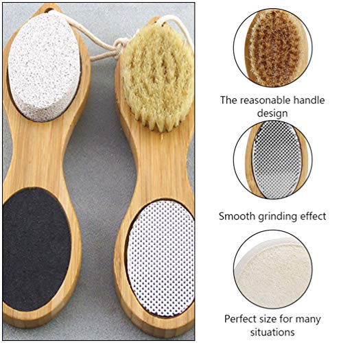 Minkissy Professionele Pedicure Gereedschap Voet Puimsteen Voet Eelt Remover Voet Massage Borstel Voetvijl Rasp… - Afbeelding 6