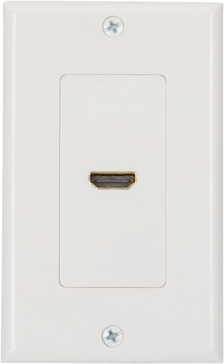 Suреr Bіg Clеаrаnсе! Buyer's Point HDMI Wall Plate [UL Listed] with 6-Inch Pigtail (10, White)