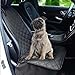 Fudajo Hunde Sitzbezug fürs Auto 100x50cm, Wasserfester und kratzfester Vordersitz Schoner gegen Schmutz, Hundedecke als Autoschondecke in Schwarz