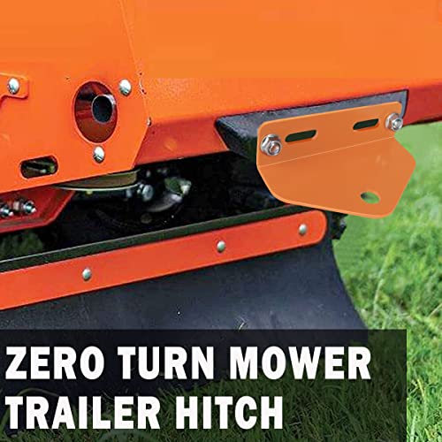 EilxMag Universal Heavy Duty Zero Turn Mower Trailer Hitch - 3/4\'\' Trailer Hitch Mount - 3/16 Inch Thick and Rugged Steel with 2 Nuts and Bolts