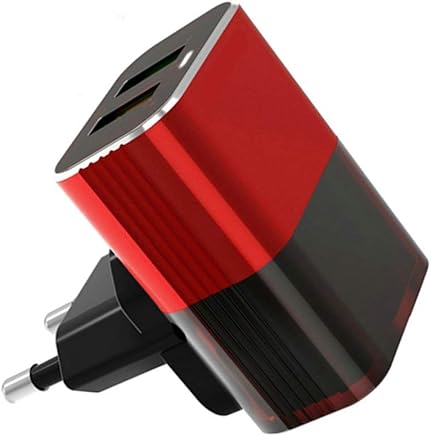 Doublele?El Cargador de Viaje se Adapta al Bloque de Carga del Puerto USB 5V2A con Doble Puerto de Carga para la UE ES6 Doublele?El Cargador de Viaje se Adapta al Bloque de Carga del Puerto USB 5V2A con Doble Puerto de Carga para la UE ES6