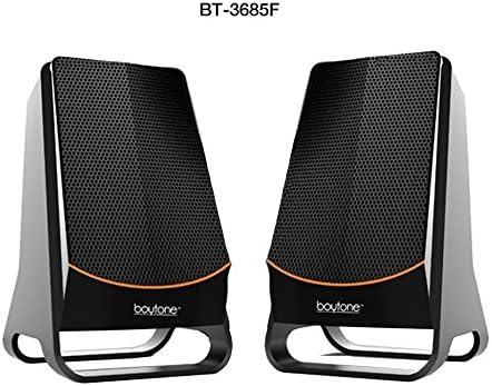 Boytone BT-3685F, Wireless Bluetooth 2.1 Multimedia Powerful Bass System with FM Radio, Remote Control, Aux Port, USB /SD Slot /MMC Audio for Phones, Tablets, Music and Movies., black