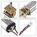 DWEII 4 PCS Mini Micro N20 Gear Motor DC 3V-6V with Full Metal Gearbox Micro Motor for RC Car, Robot Model, DIY Engine Toys