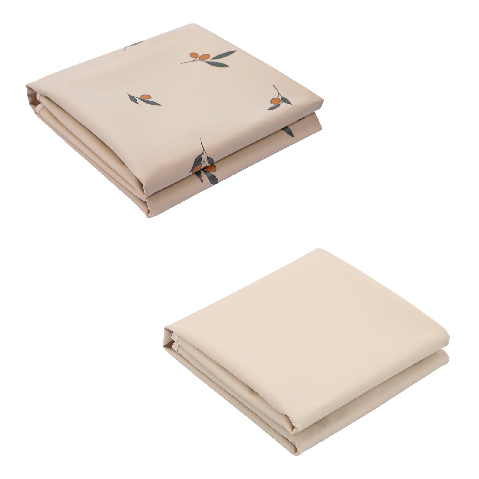 2 Sets Vegan Leather Baby Changing Mat - Wipeable Portable Changing Pad, Foldable Travel Changing Mat for Baby, Newborns Toddlers Shower Gifts