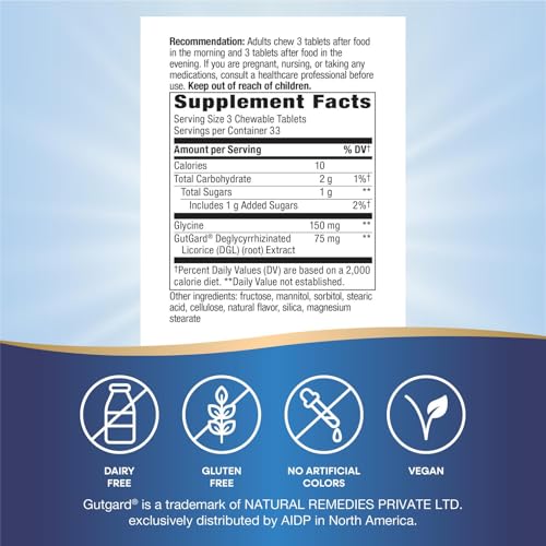 image for Nature's Way DGL Chewable Tablets, Soothing Digestive Relief*, For Occ