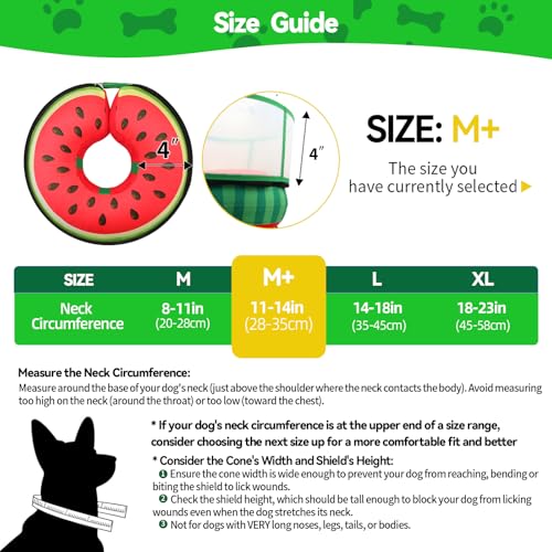 Image of Upgraded Inflatable Dog Cone Collar to Stop Licking, Soft Dog Donut Collar