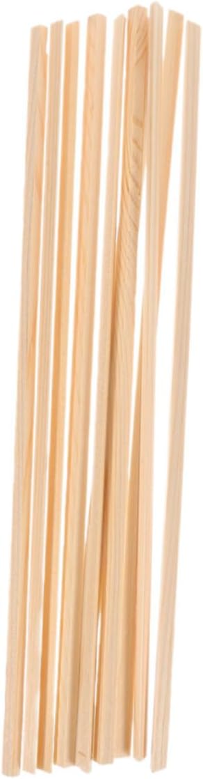 Wooden Window Molding Trim Strips 10pcs for DIY Model Decor