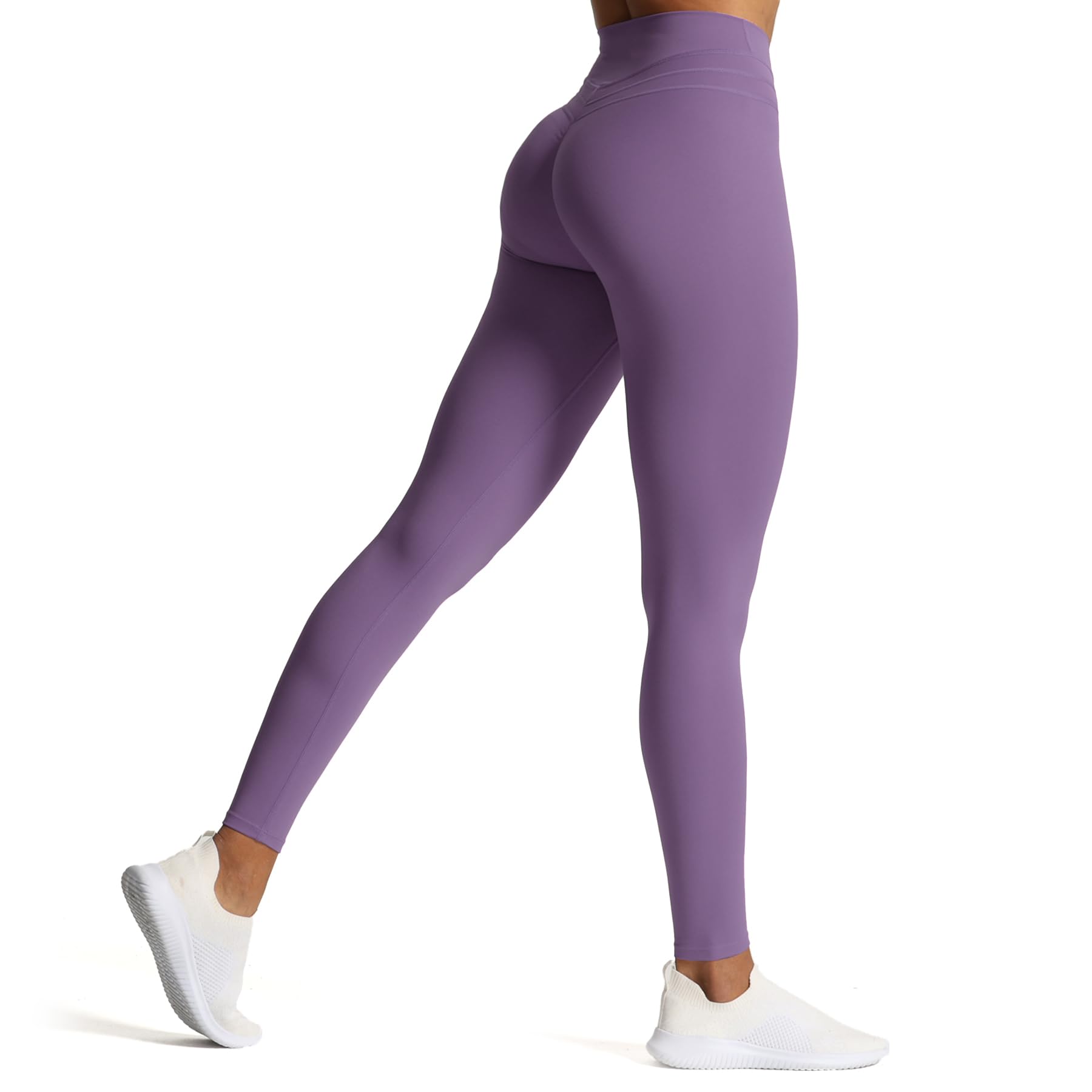 Aoxjox High Waisted Workout Leggings for Women Scrunch Tummy Control Luna Buttery Soft Yoga Pants 26"