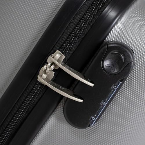 Mala pequena de bordo Londres 4 Rodas Swiss Move Prata