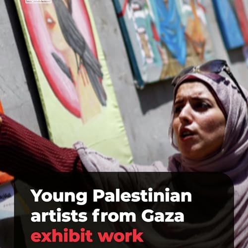 Young Palestinian artists from Gaza exhibit work shaped by war | AJ#shorts
