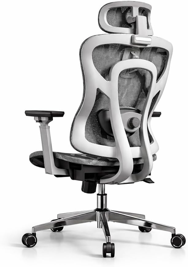 Ergonomic Office Chair for Long Hours,High Back Mesh Chair with Adaptive Thoracic & Lumbar Support,3D Adjustable Armrests and Headrest,Designed for 8–10 Hour Workdays product image