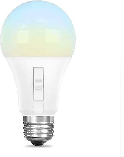 Miniatura 2 de Feit Electric Bombilla LED del atardecer al amanecer, equivalente a A19 60 W, 5CCT, no regulable, base media E26, 90 CRI, 800 lúmenes, blanco