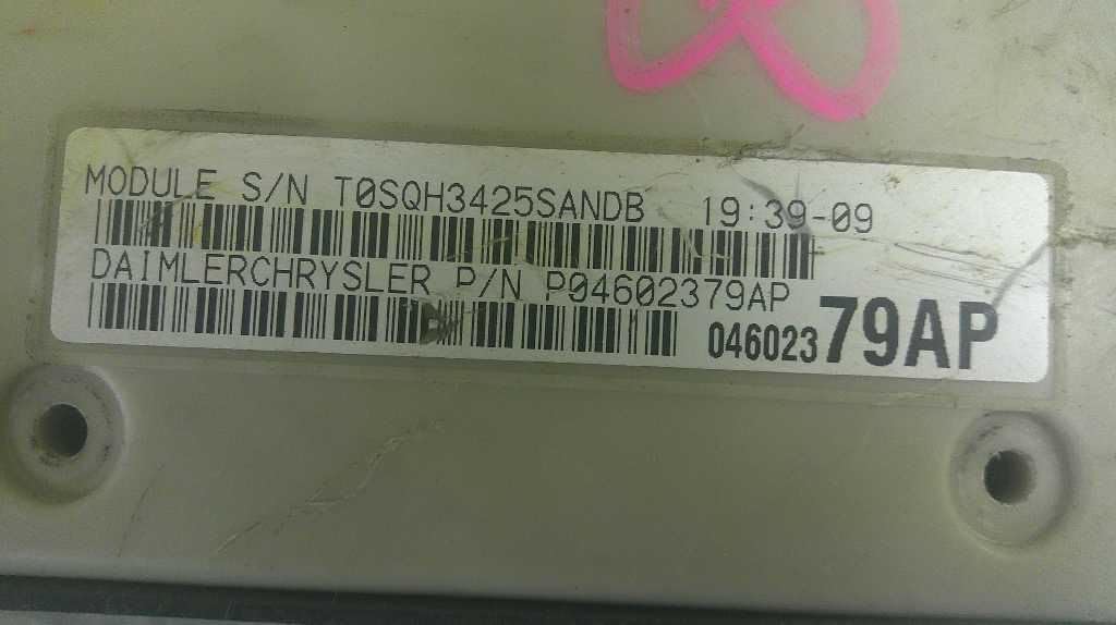 Body Control BCM Fits 03-06 Stratus Sebring P04602379AP 04602379AP