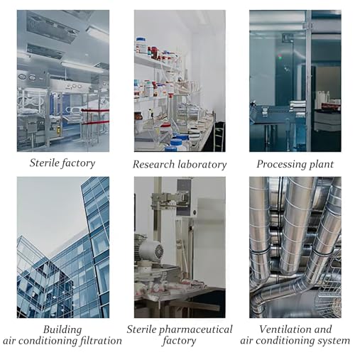 BINXIU Filtermatte Luftfiltermatte Weiß, Belüftungsfiltermedienrolle, Wiederverwendbarer, Dick 10 mm(Size:1x20m)