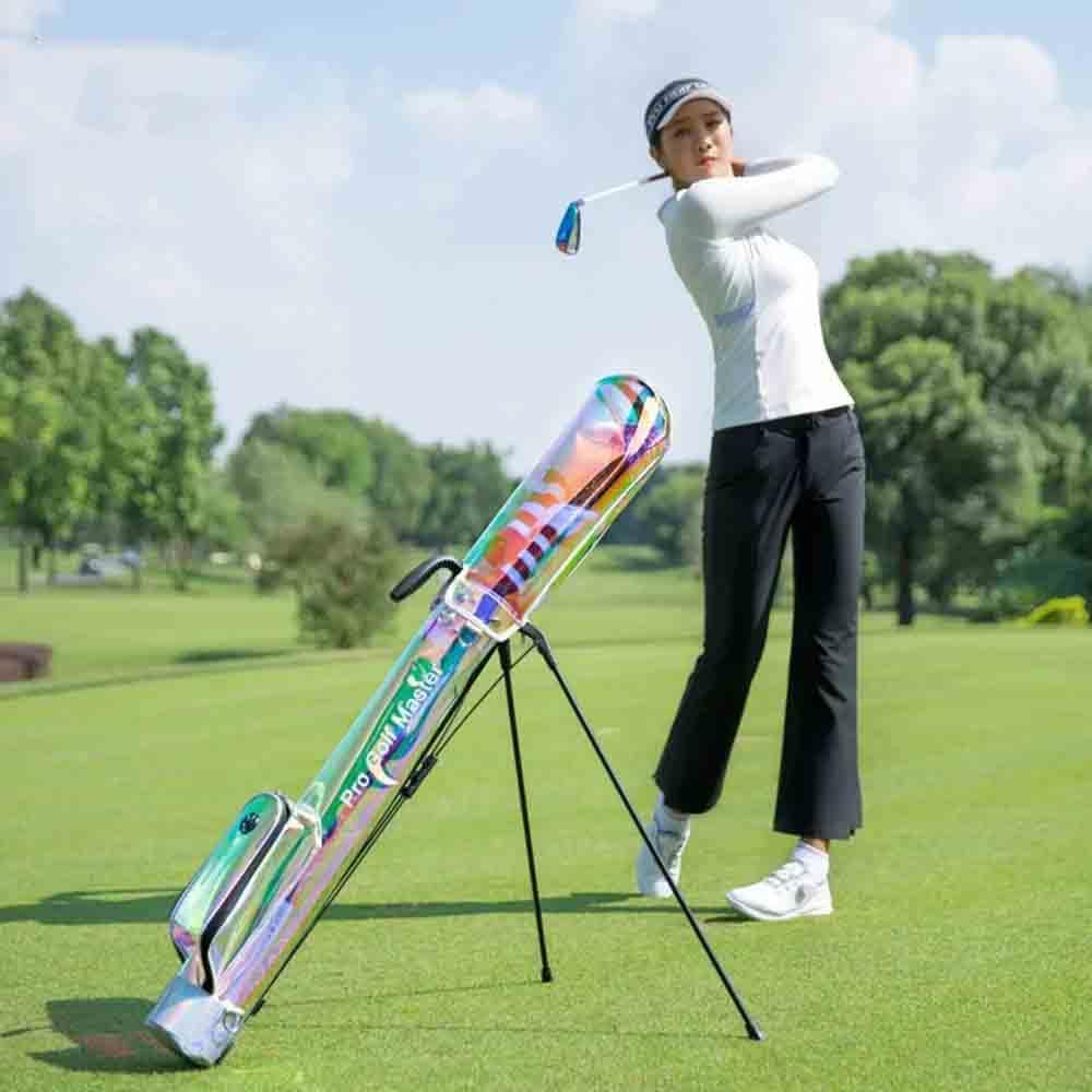 Bolsa para Palos de Golf Bolsa Impermeable para Soporte de Golf con Gran Capacidad y Soporte, Bolsa de Transporte Golf portátil para Palos