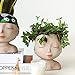 YIKUSH Plant Pots Head Planter Pots for Plants with Drainage Unique Female Face Planter for Indoor Outdoor Plants Design Succulent Pots,Flower Pot Without Plant