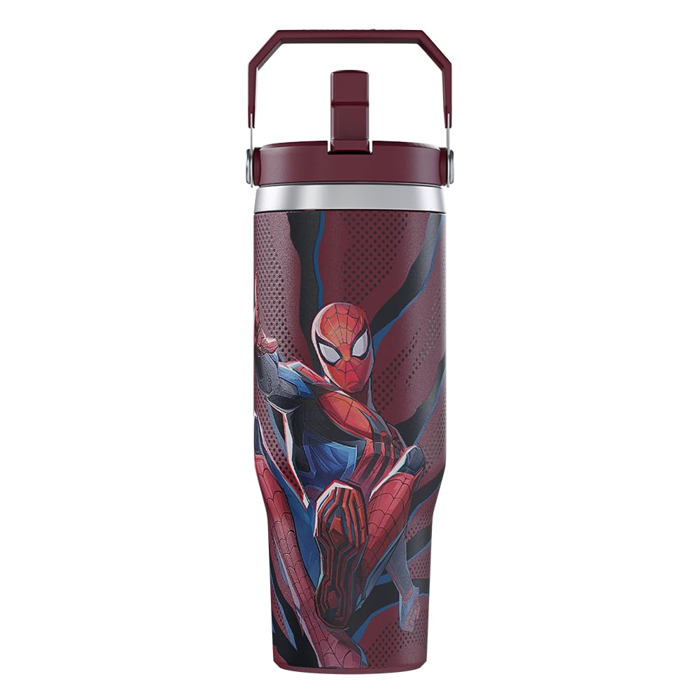 Marvel Rivals Spider-man Gaming Tumbler with Lid, 30 Oz, Stainless Steel