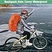 M METERXITY Waterproof Backpack Rain Cover, 15L-25L Waterproof Backpack Cover, Bag Rain Cover with a Carry Pouch for Hiking/Biking/Camping/Outdoor Traveling [Orange]