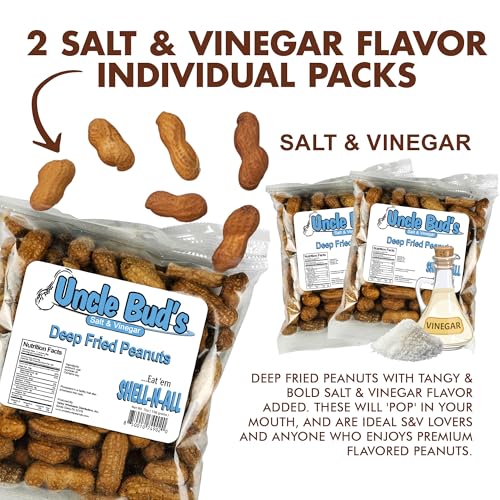Image of Uncle Bud's Deep Fried Peanuts, Salt & Vinegar - 2 Pack