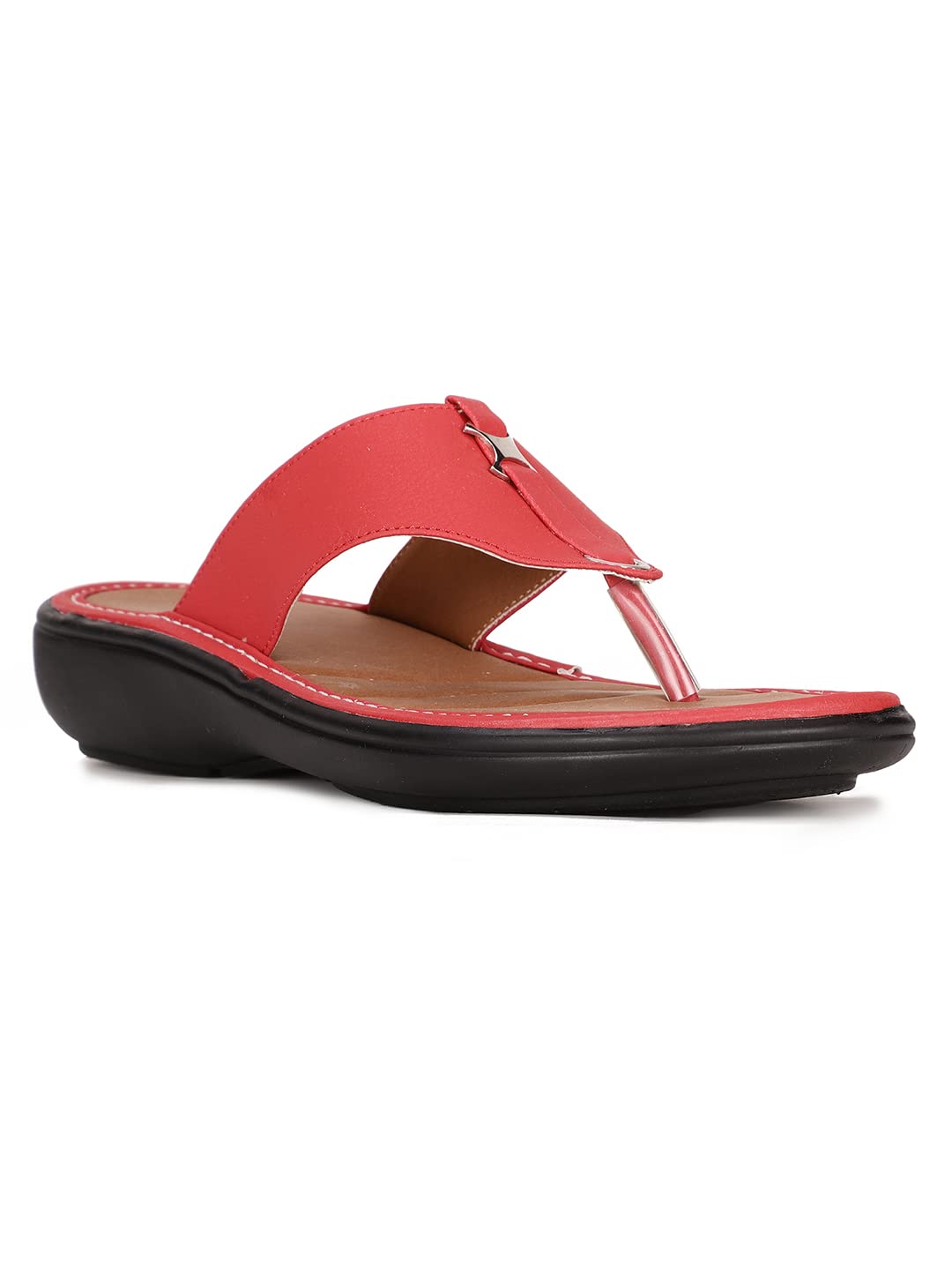 PALM Brown Casual Slipon Open Toe Thong Slipper Thong Slipper Medium HH 26-50 MM For Women-image-14