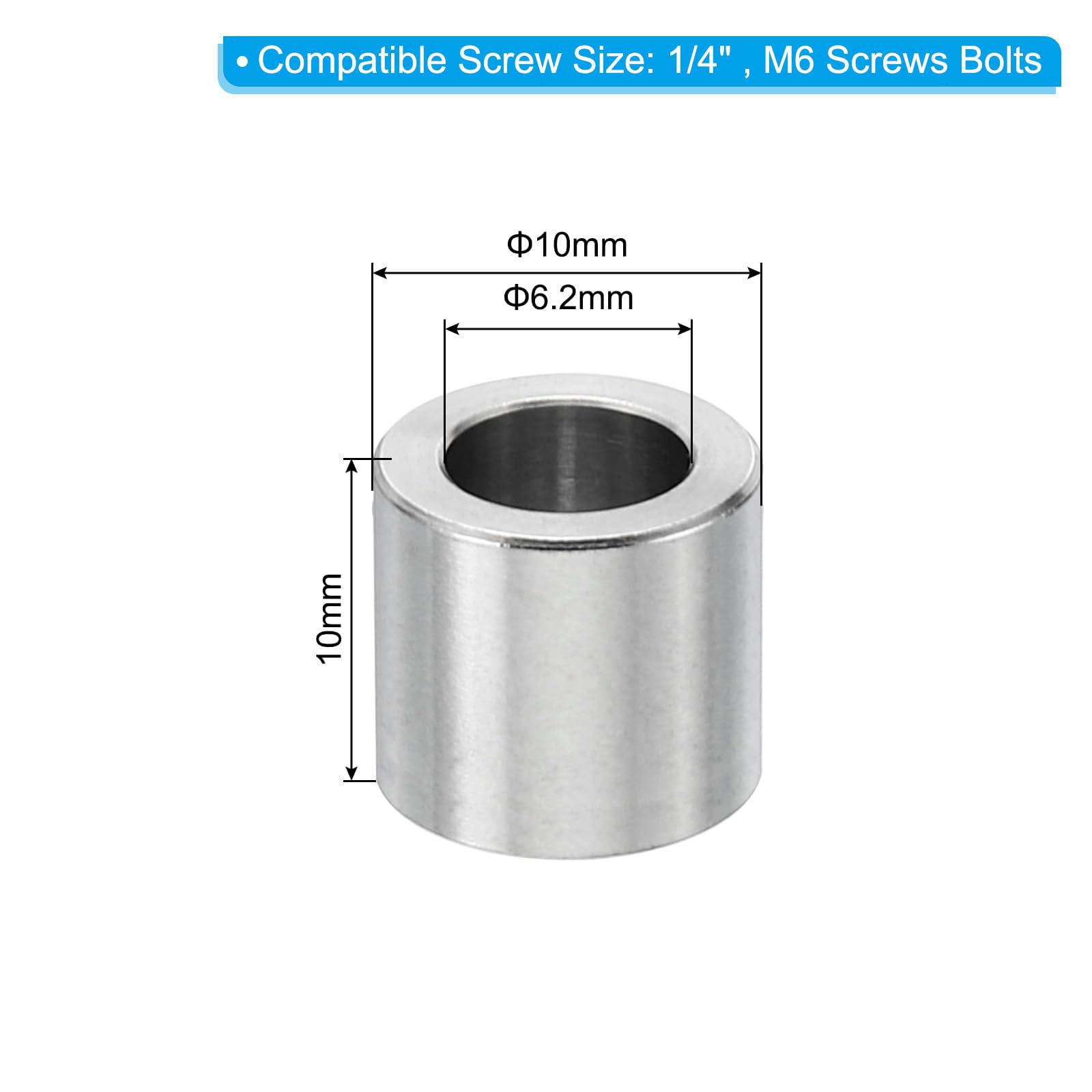 Unifizz M6 Stainless Steel Spacers - Image 2
