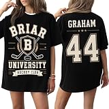 Briar Hockey University Shirt, Off in Campus Book Fan Tee, Hockey Romance Campus Apparel Tshirt,Large,04-Black