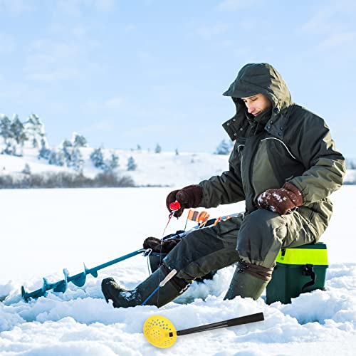 Baderke 2 Pcs Ice Fishing Skimmer Scoop For Winter Plastic Ice Fishing Scooper Long Ice Fishing Ladle For Scooping Out Ice Winter Fishing Gear Accessories #TOP3